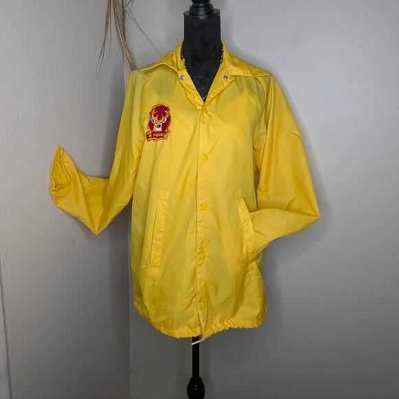 PLA-JAC by Dunbrooke Yellow vintage windbreaker jacket - Picture 1 of 6